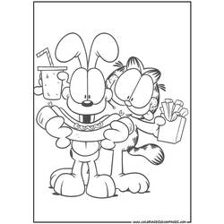 Coloring page: Garfield (Cartoons) #26148 - Free Printable Coloring Pages