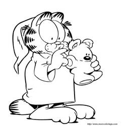 Coloring page: Garfield (Cartoons) #26150 - Free Printable Coloring Pages