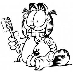 Coloring page: Garfield (Cartoons) #26156 - Printable coloring pages