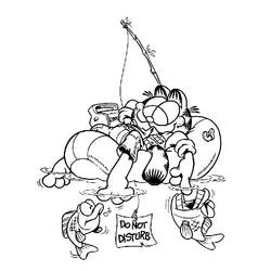 Coloring page: Garfield (Cartoons) #26168 - Free Printable Coloring Pages