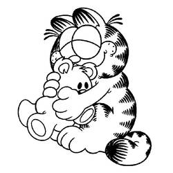Coloring page: Garfield (Cartoons) #26169 - Free Printable Coloring Pages