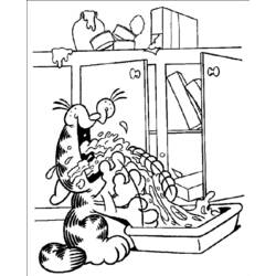 Coloring page: Garfield (Cartoons) #26183 - Free Printable Coloring Pages