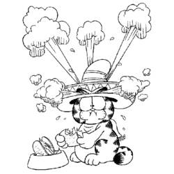 Coloring page: Garfield (Cartoons) #26185 - Free Printable Coloring Pages