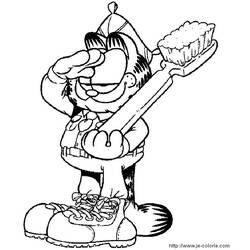 Coloring page: Garfield (Cartoons) #26186 - Free Printable Coloring Pages