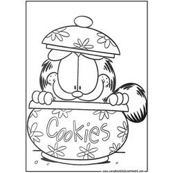 Coloring page: Garfield (Cartoons) #26187 - Free Printable Coloring Pages