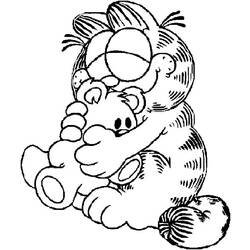 Coloring page: Garfield (Cartoons) #26197 - Printable coloring pages