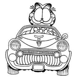 Coloring page: Garfield (Cartoons) #26200 - Free Printable Coloring Pages