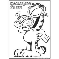 Coloring page: Garfield (Cartoons) #26204 - Free Printable Coloring Pages