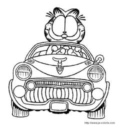 Coloring page: Garfield (Cartoons) #26205 - Free Printable Coloring Pages