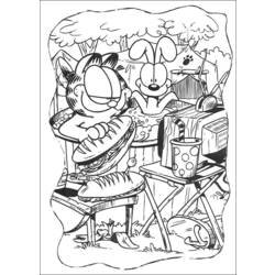 Coloring page: Garfield (Cartoons) #26212 - Free Printable Coloring Pages