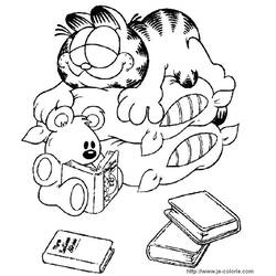 Coloring page: Garfield (Cartoons) #26213 - Free Printable Coloring Pages