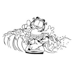 Coloring page: Garfield (Cartoons) #26214 - Free Printable Coloring Pages