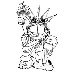 Coloring page: Garfield (Cartoons) #26215 - Free Printable Coloring Pages