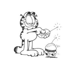 Coloring page: Garfield (Cartoons) #26224 - Free Printable Coloring Pages