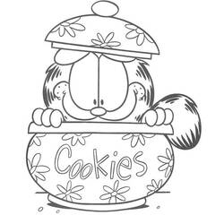 Coloring page: Garfield (Cartoons) #26231 - Free Printable Coloring Pages