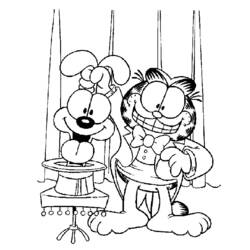 Coloring page: Garfield (Cartoons) #26235 - Free Printable Coloring Pages