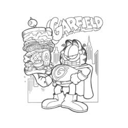 Coloring page: Garfield (Cartoons) #26244 - Free Printable Coloring Pages