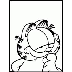 Coloring page: Garfield (Cartoons) #26245 - Printable coloring pages