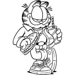 Coloring page: Garfield (Cartoons) #26257 - Printable coloring pages