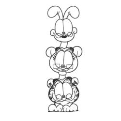 Coloring page: Garfield (Cartoons) #26281 - Free Printable Coloring Pages