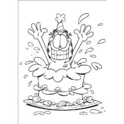 Coloring page: Garfield (Cartoons) #26292 - Free Printable Coloring Pages
