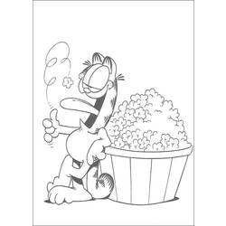 Coloring page: Garfield (Cartoons) #26295 - Free Printable Coloring Pages