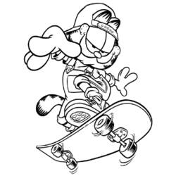 Coloring page: Garfield (Cartoons) #26299 - Free Printable Coloring Pages