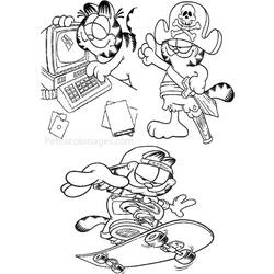 Coloring page: Garfield (Cartoons) #26303 - Free Printable Coloring Pages
