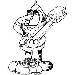 Coloring page: Garfield (Cartoons) #26306 - Free Printable Coloring Pages