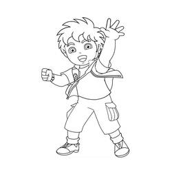 Coloring page: Go Diego! (Cartoons) #48507 - Printable coloring pages