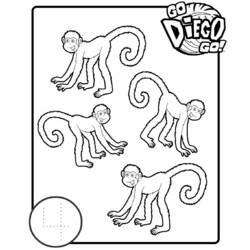 Coloring page: Go Diego! (Cartoons) #48515 - Free Printable Coloring Pages