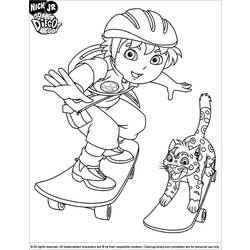 Coloring page: Go Diego! (Cartoons) #48536 - Printable coloring pages