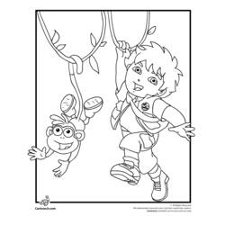 Coloring page: Go Diego! (Cartoons) #48552 - Free Printable Coloring Pages