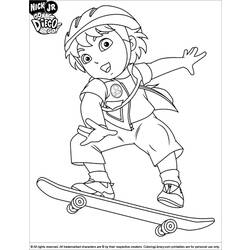 Coloring page: Go Diego! (Cartoons) #48553 - Printable coloring pages