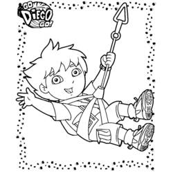 Coloring page: Go Diego! (Cartoons) #48591 - Free Printable Coloring Pages