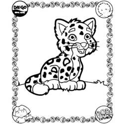 Coloring page: Go Diego! (Cartoons) #48613 - Printable coloring pages