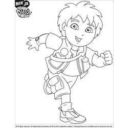 Coloring page: Go Diego! (Cartoons) #48668 - Printable coloring pages
