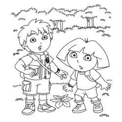 Coloring page: Go Diego! (Cartoons) #48687 - Printable coloring pages