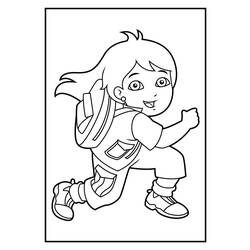 Coloring page: Go Diego! (Cartoons) #48694 - Printable coloring pages