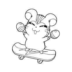 Coloring page: Hamtaro (Cartoons) #39904 - Free Printable Coloring Pages