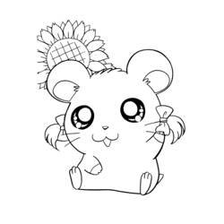 Coloring page: Hamtaro (Cartoons) #39906 - Printable coloring pages