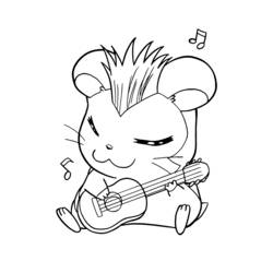 Coloring page: Hamtaro (Cartoons) #39912 - Free Printable Coloring Pages