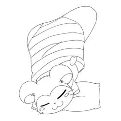 Coloring page: Hamtaro (Cartoons) #39936 - Free Printable Coloring Pages