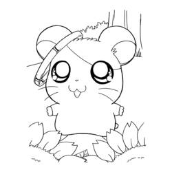Coloring page: Hamtaro (Cartoons) #39937 - Free Printable Coloring Pages