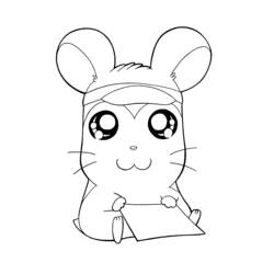 Coloring page: Hamtaro (Cartoons) #39938 - Free Printable Coloring Pages