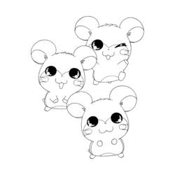 Coloring page: Hamtaro (Cartoons) #39939 - Free Printable Coloring Pages