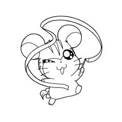 Coloring page: Hamtaro (Cartoons) #39943 - Free Printable Coloring Pages