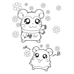 Coloring page: Hamtaro (Cartoons) #39947 - Free Printable Coloring Pages