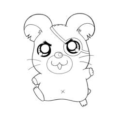 Coloring page: Hamtaro (Cartoons) #39949 - Free Printable Coloring Pages