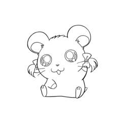 Coloring page: Hamtaro (Cartoons) #39950 - Free Printable Coloring Pages